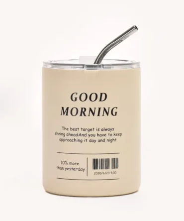 Ποτήρι με καλαμάκι Good Morning