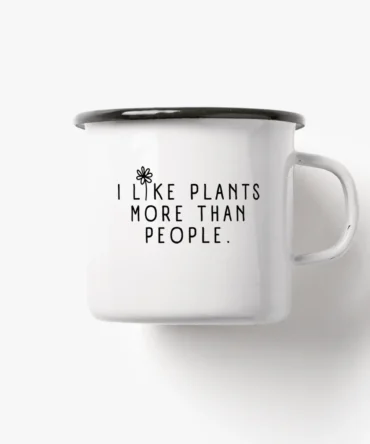 Μεταλλική Κούπα 300ml I Like Plants More Than People